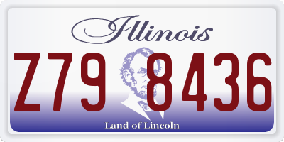 IL license plate Z798436
