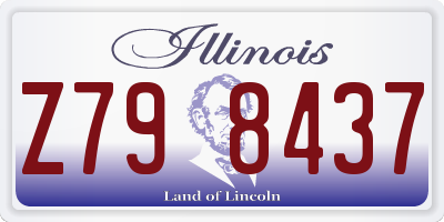IL license plate Z798437