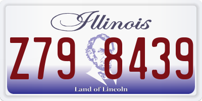 IL license plate Z798439