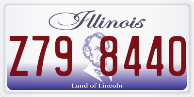 IL license plate Z798440