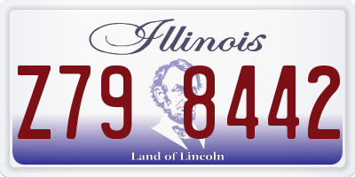 IL license plate Z798442