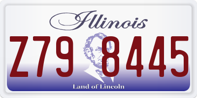 IL license plate Z798445