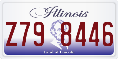 IL license plate Z798446