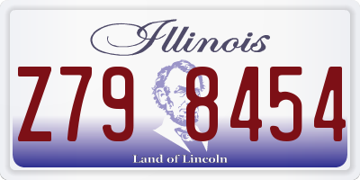 IL license plate Z798454