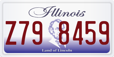 IL license plate Z798459