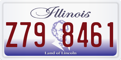 IL license plate Z798461