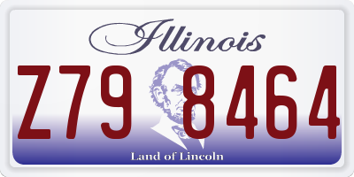IL license plate Z798464