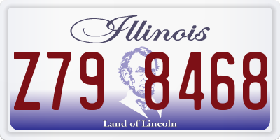 IL license plate Z798468