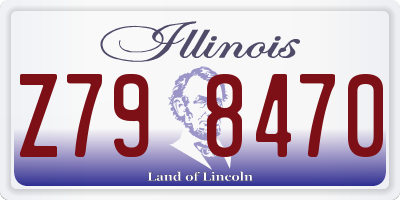 IL license plate Z798470