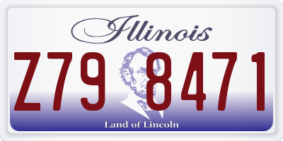 IL license plate Z798471