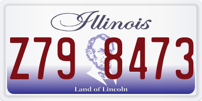 IL license plate Z798473