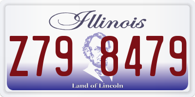 IL license plate Z798479