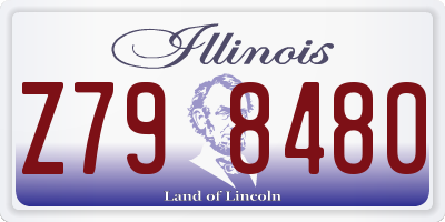 IL license plate Z798480