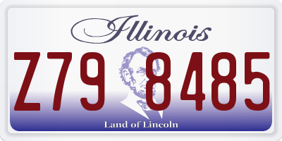 IL license plate Z798485