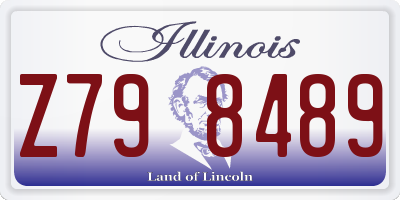 IL license plate Z798489