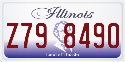 IL license plate Z798490