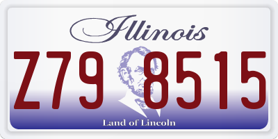 IL license plate Z798515