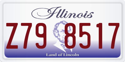 IL license plate Z798517