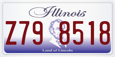 IL license plate Z798518