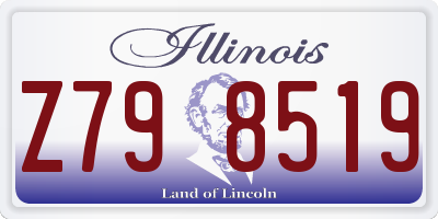 IL license plate Z798519