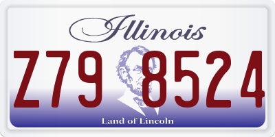 IL license plate Z798524