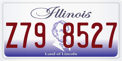 IL license plate Z798527