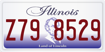 IL license plate Z798529