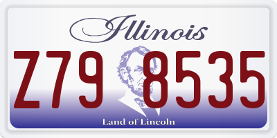 IL license plate Z798535