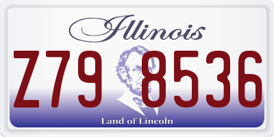 IL license plate Z798536