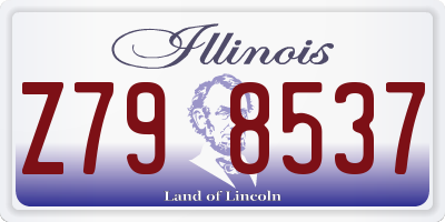 IL license plate Z798537