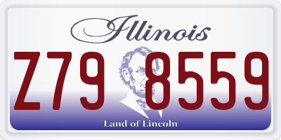 IL license plate Z798559