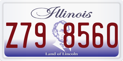 IL license plate Z798560