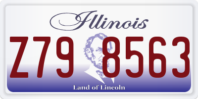 IL license plate Z798563