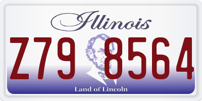 IL license plate Z798564