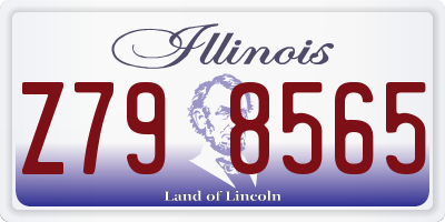 IL license plate Z798565