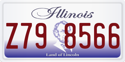IL license plate Z798566