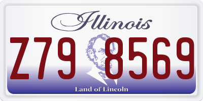 IL license plate Z798569