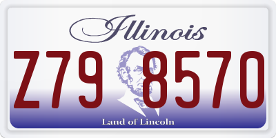 IL license plate Z798570