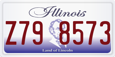IL license plate Z798573