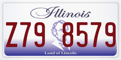 IL license plate Z798579