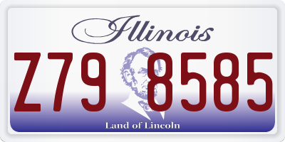 IL license plate Z798585