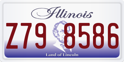 IL license plate Z798586