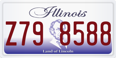 IL license plate Z798588