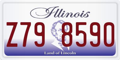 IL license plate Z798590