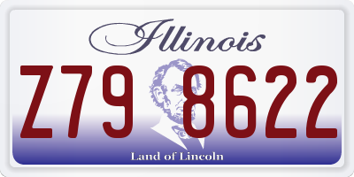 IL license plate Z798622