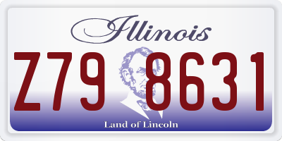 IL license plate Z798631