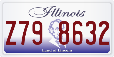 IL license plate Z798632