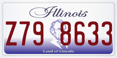 IL license plate Z798633