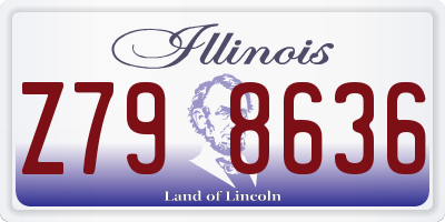 IL license plate Z798636