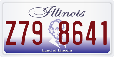 IL license plate Z798641